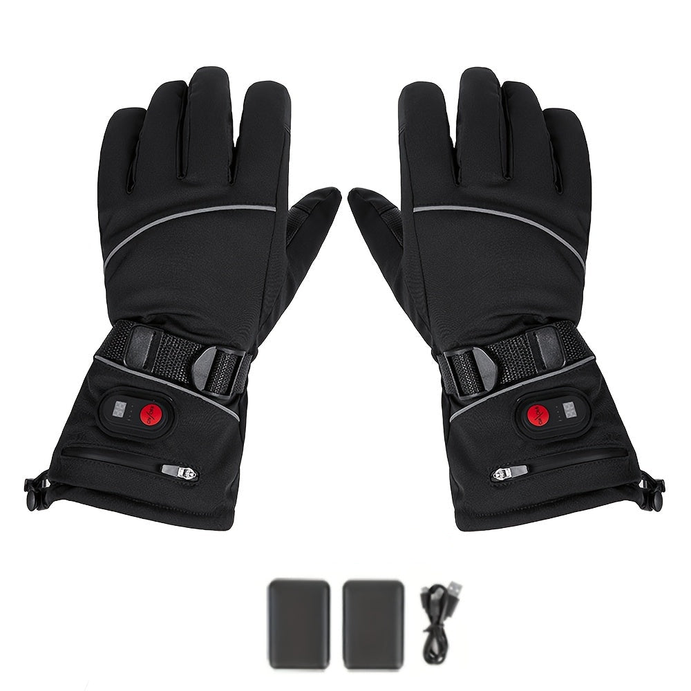 Heated Winter Gloves with 3-Temp Windproof Outdoor (3000mAh)