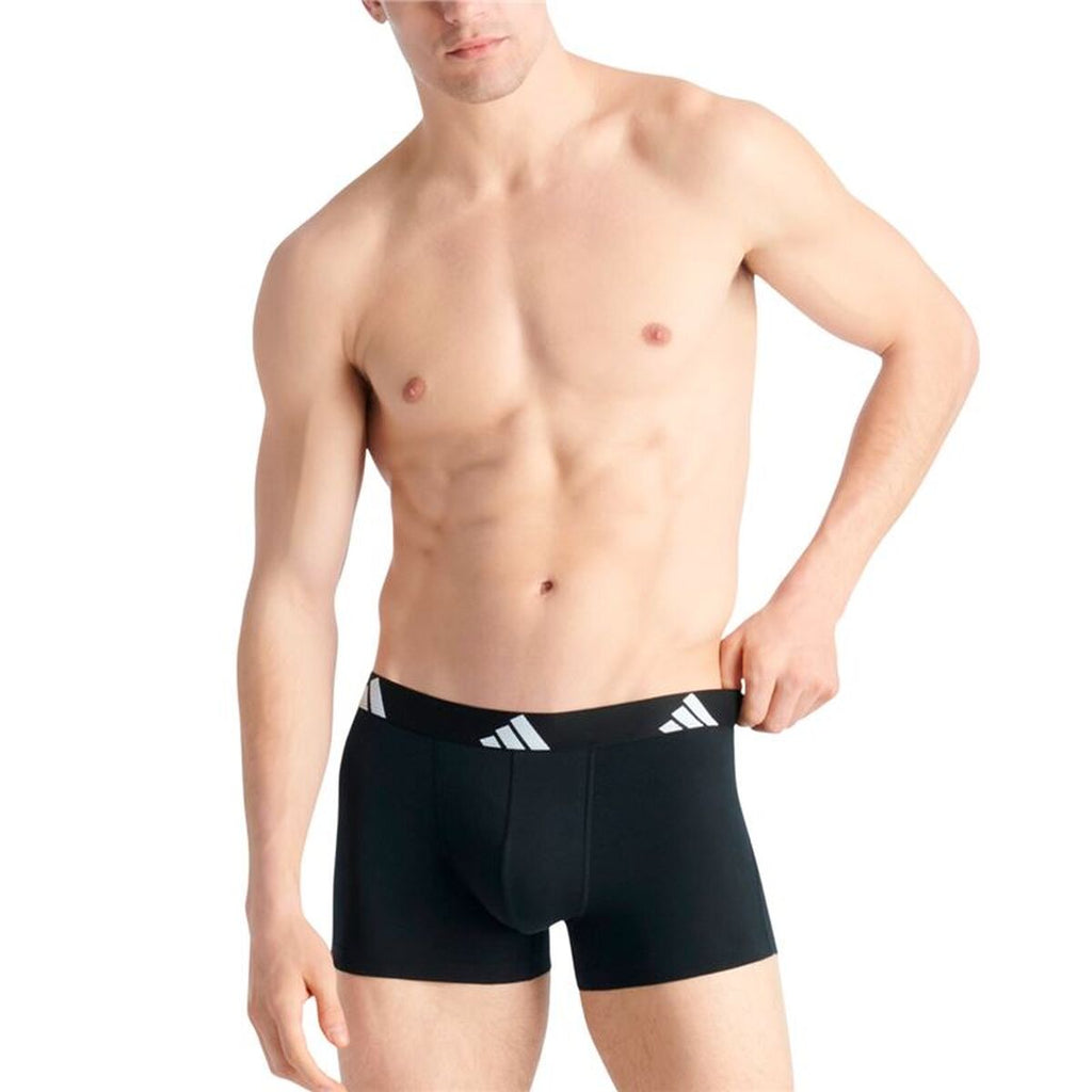 Men's Boxer Shorts Adidas Active Flex Black 3 Pieces-3