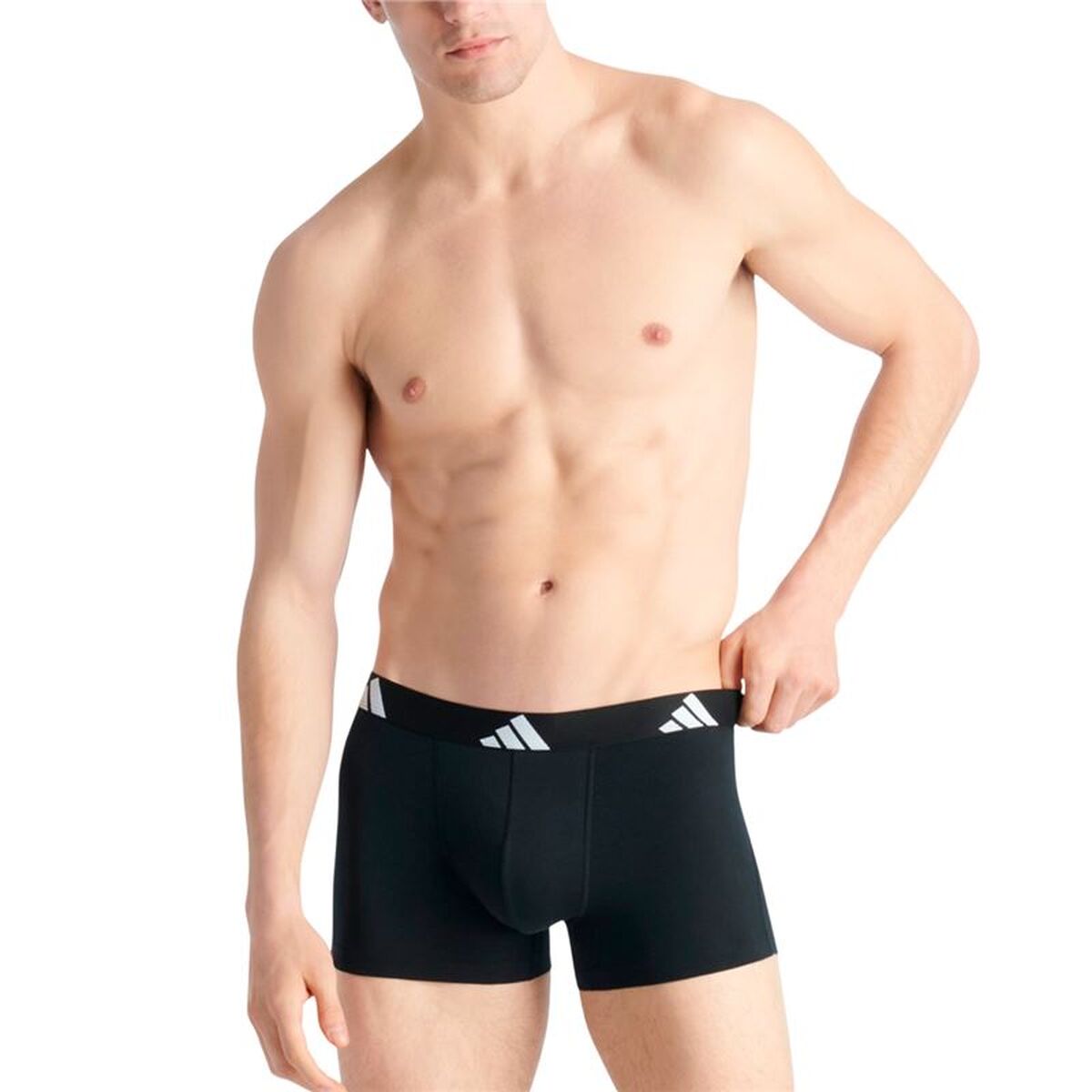 Men's Boxer Shorts Adidas Active Flex Black 3 Pieces-3