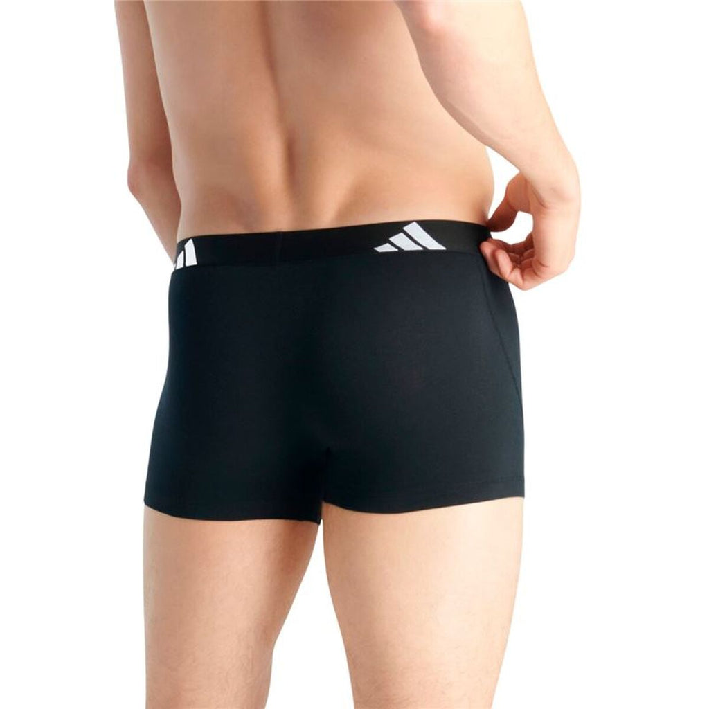 Men's Boxer Shorts Adidas Active Flex Black 3 Pieces-2