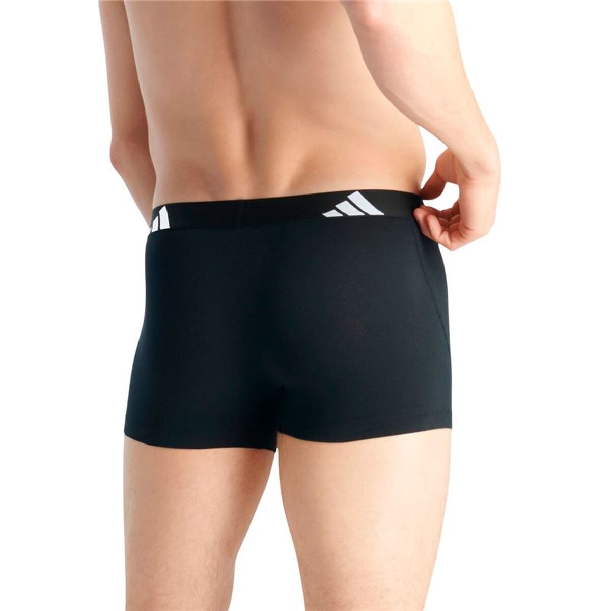 Men's Boxer Shorts Adidas Active Flex Black 3 Pieces-2