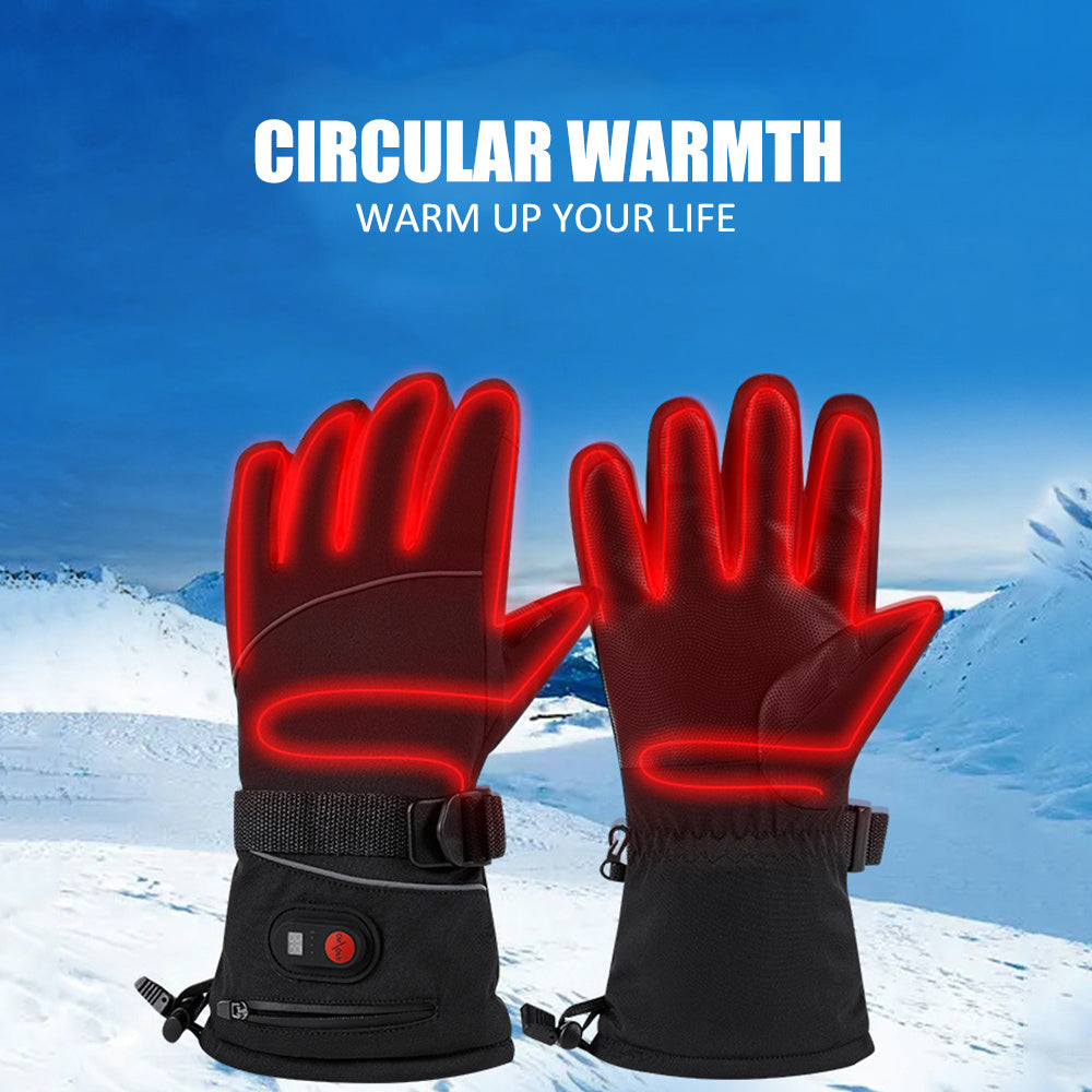 Heated Winter Gloves with 3-Temp Windproof Outdoor (3000mAh)