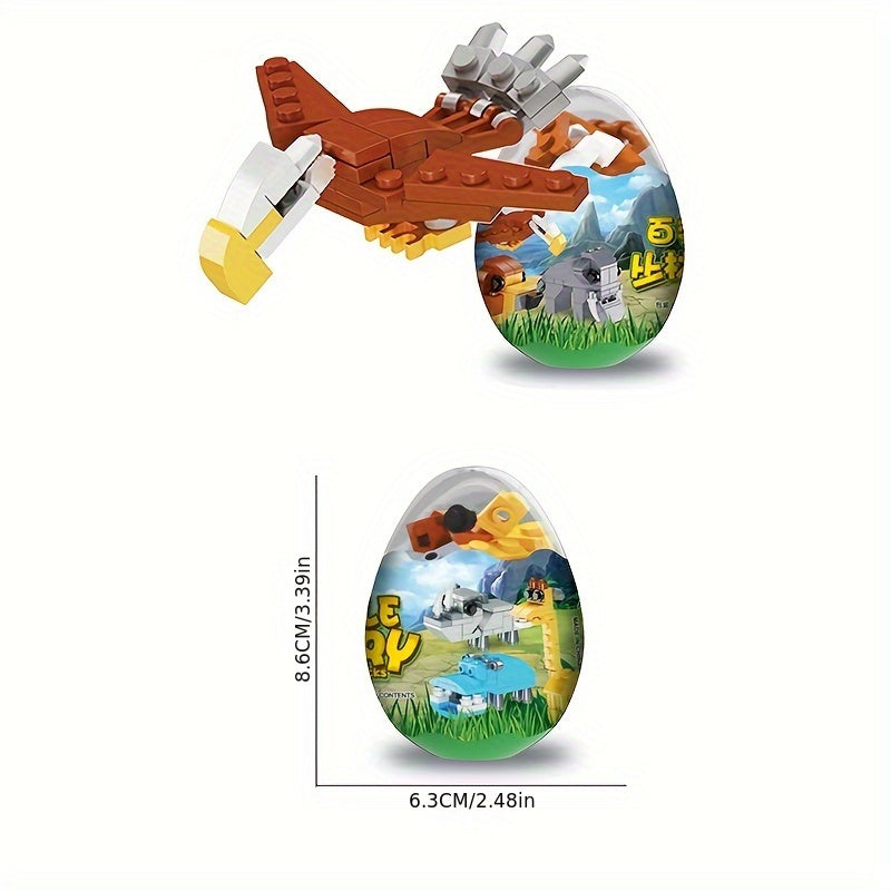 Easter Forest Animal Egg Building Blocks Set (6pcs)