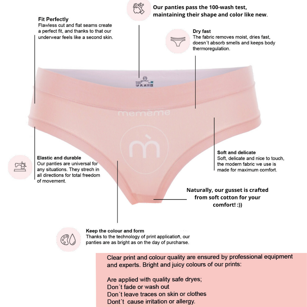 Memème Women’s Ultra-Comfortable BAROQUE - Gala - HIGH WAISTED BRIEF Panties | Original Prints, Unique Designs | Breathable Cotton Crotch, Stretchy Fit, Soft Flat Seams, No Elastic Bands | Style: HIGH WAISTED BRIEF | Everyday Use