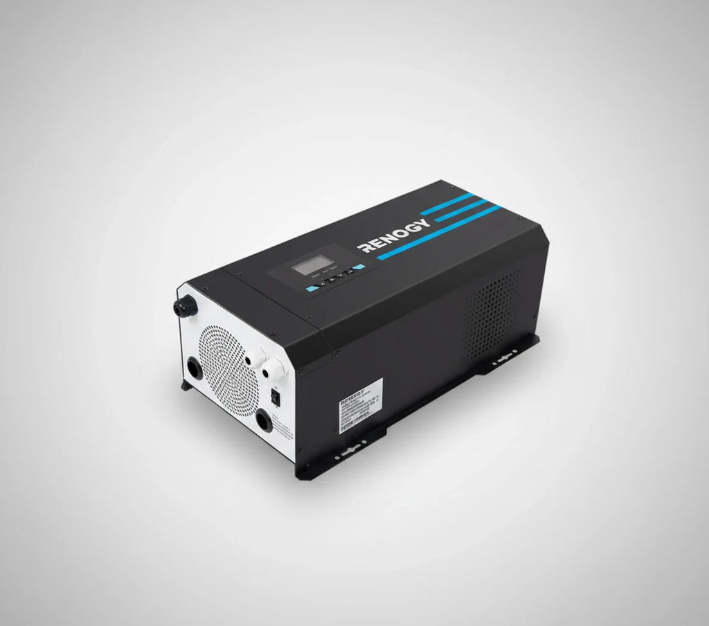 2000W 12V Pure Sine Wave Inverter Charger w/ LCD Display